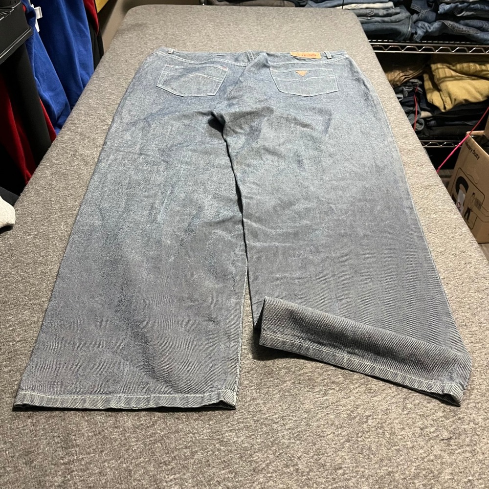 Vintage Guess Jeans Hickory Stripe Baggy Wide Leg Denim Pants 40x32 M1341106
